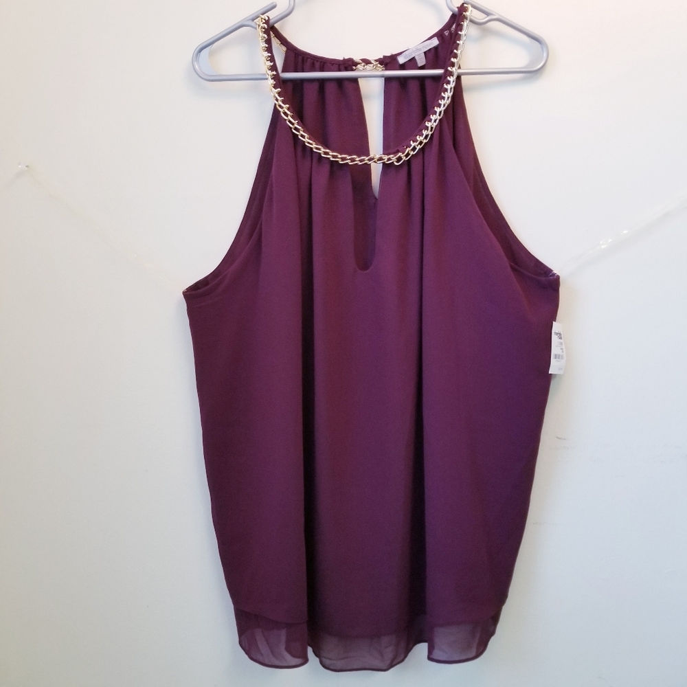Burgundy top